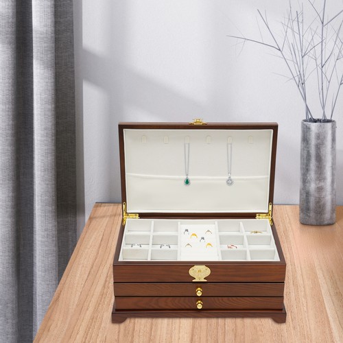 Large wooden jewelry storage - jewelry,