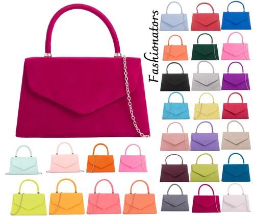 Women faux suede clutch - clutch, bag