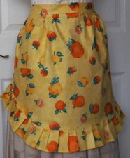 FRILLED WAIST APRON~HALF PINNY