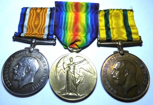 Territorial war medal trio - medal, low