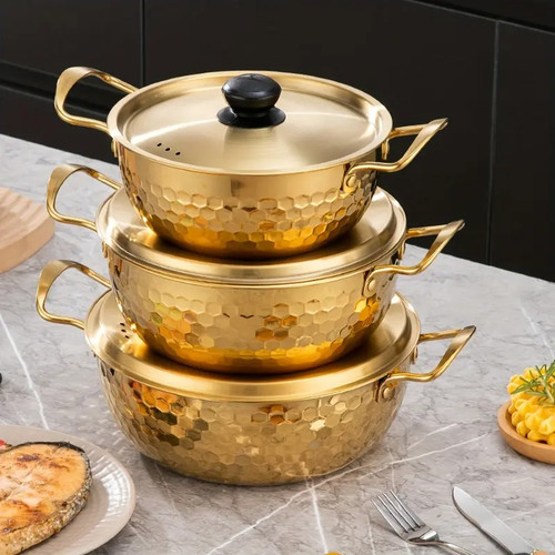 3pcs stainless steel cookware - 3pcs,