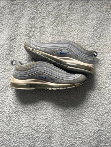 White and grey nike 97s - and,
