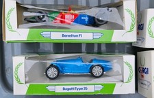 4 Mobil Model Cars Bentley, Mercedes, Benetton F1 and Mercedes W154