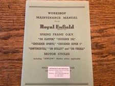 Royal Enfield 250 Crusader Workshop Maintenance Manual