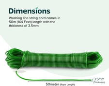 30 / 50m Washing Line Rope