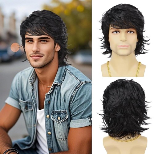 Men wig short - men's,