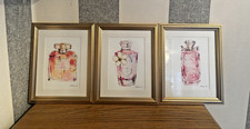 Set of 3 Laura Ashley Home Framed Perfume Bottle Prints by Gracie Tapner –