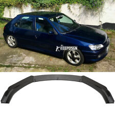Gloss Black Front Bumper Lip Splitter Chin Spoiler Body Kit For Peugeot 306