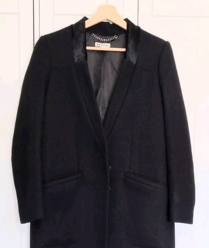 Whistles overcoat black - whistles, size