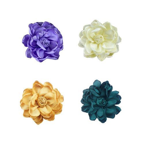Fabric flower brooch for - brooch,