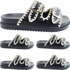 Womens Ladies Flat Slip On