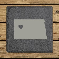 North Dakota Slate Coasters