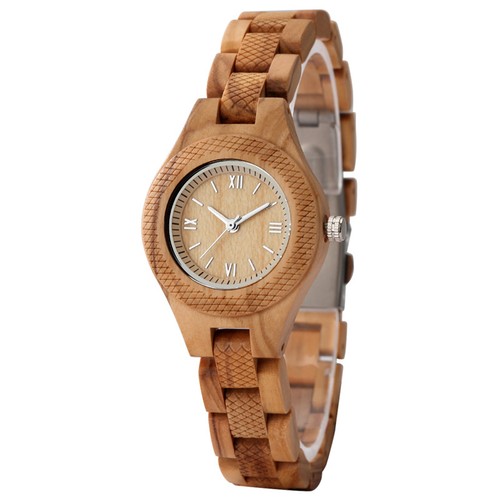 Handmade olive wood watch - handmade,