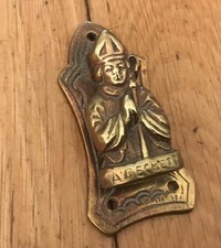 Antique Solid Brass A BECKETT Door Knocker Victorian  7.5 cm Long  (CD3)