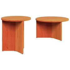 Coffee Table 2 pcs Solid Pine