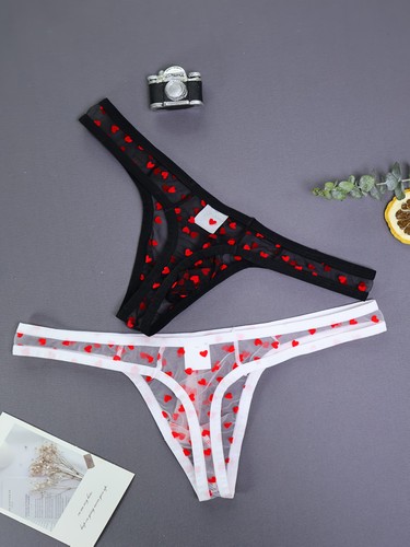 2pcs men mesh - men, heart