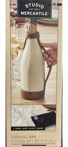 Wine cooler bag leather - bag, 4