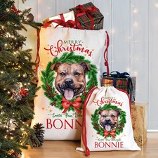 Staffy Christmas Sack