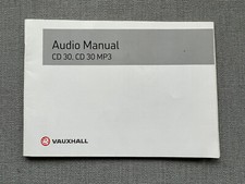 VAUXHALL AUDIO MANUAL HANDBOOK