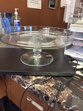 11” Clear Glass Pedestal