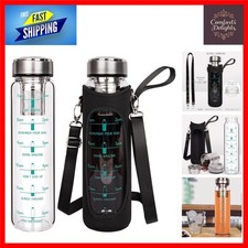 1 Liter Glass Water Bottle