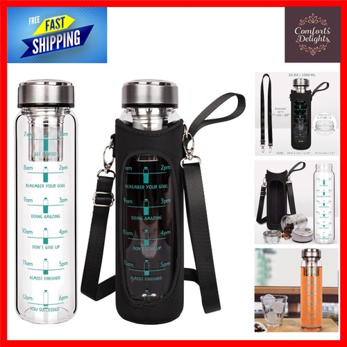 Liter glass water bottle - 1,