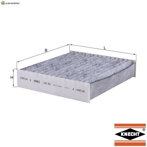 Interior air filter - filter, 251