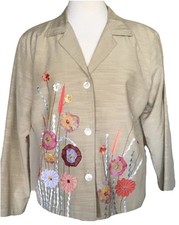 QVC Indigo Moon Button Front