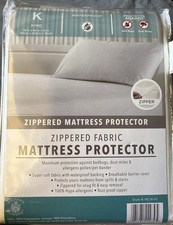 Sultan’s Linens King Zippered Mattress Protector Waterproof Hypoallergenic New