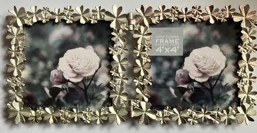 Solid metal photo frame x - metal, 4"