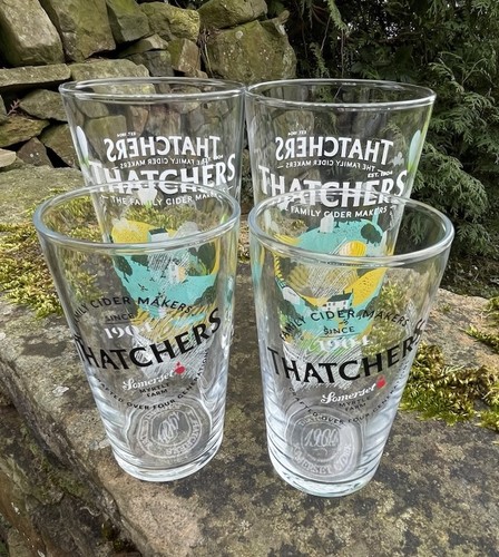 Thatchers pint glasses - x, &