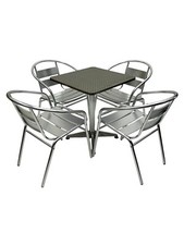Garden Patio Furniture Sets Aluminium Garden Furniture Sets Table plus 4 chairs