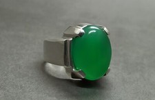 Real Green Agate Sterling