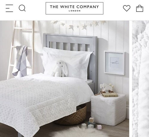 Little white company cot - white,
