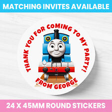 THOMAS TANK ENGINE SWEET CONE STICKERS PERSONALISED PARTY LABELS ANY BIRTHDAY