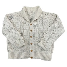Vintage Aran Knit Jumper Beige