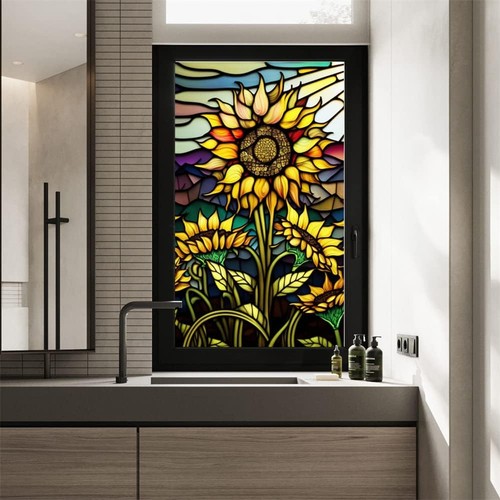45x100cm stained glass window - 45x100cm,