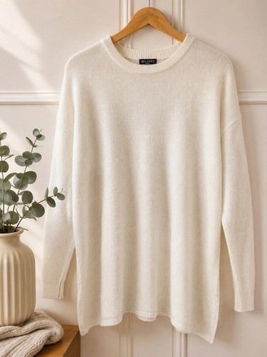 Beloved woman cream - cream, oversized