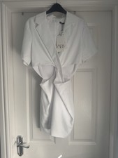 Zara White Shirt Mini Dress