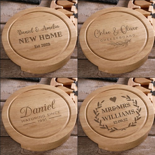Personalised cheese board set - personalised,