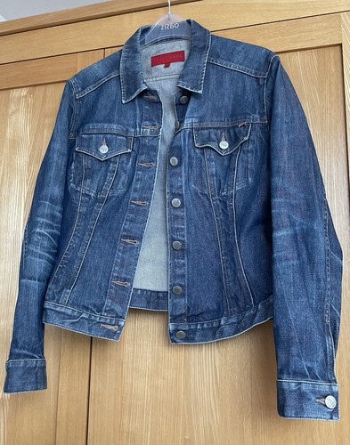 Fcuk blue denim fitted jacket - blue,