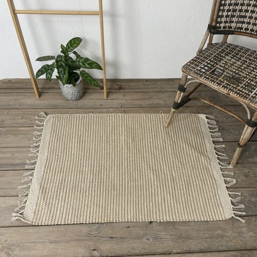 Cotton jute brown tone rugs - jute,