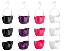 3 Tier Shower Caddy Hanging Storage Plastic Bathroom Organiser  Rack Holder