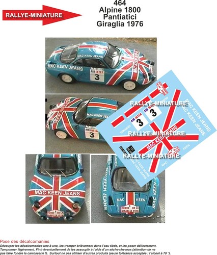 Decals ref 0464 alpine - ref,