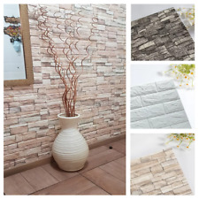 Self-adhesive 3D Tile Brick Wall Sticker Waterproof Wallpaper Foam Panel Sticker