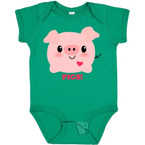 Inktastic kawaii love - inktastic, pigs
