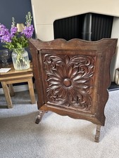 Vintage carved wooden fire - vintage,