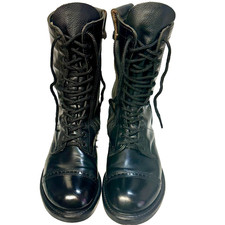CORCORAN Black Leather Jump Boots Mens 12 R USA Made