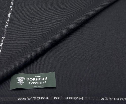 Black twill wool - black,