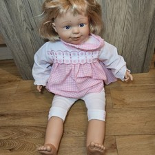 Smoby Toys 23” Robert ? Robbie ? Doll Realistic Blue Eyes Blonde Hair  Clothes 